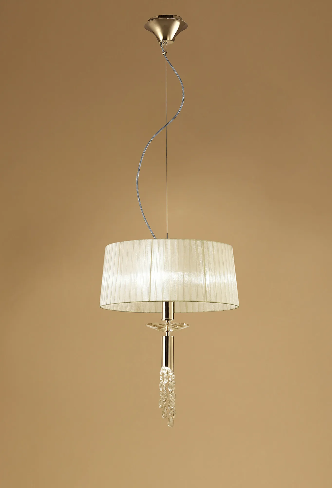 M3858FG  Tiffany FG Crystal Pendant 3+1 Light